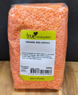 ORGANIC DRIED RED LENTILS
